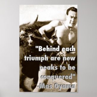 Póster Poster Mas Oyama Bull