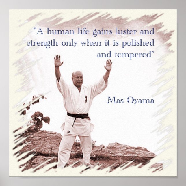 Póster Poster Mas Oyama Vida humana (Frente)