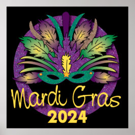 Póster Poster Máscara de Mardi Gras - 2024