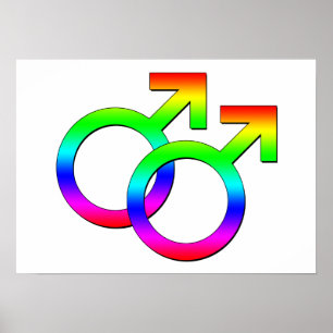 Póster Poster masculino de dos Rótulos