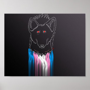 Póster Poster masculino de hiena transgénero