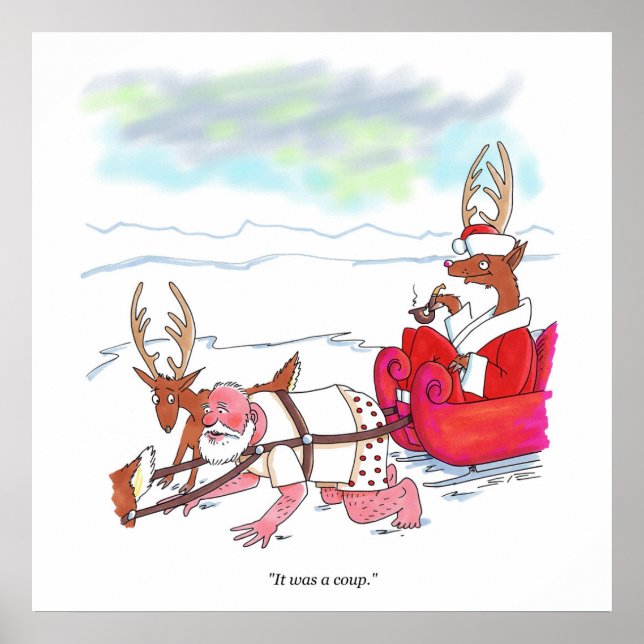 Póster Poster matate del golpe de Santa Claus (Frente)