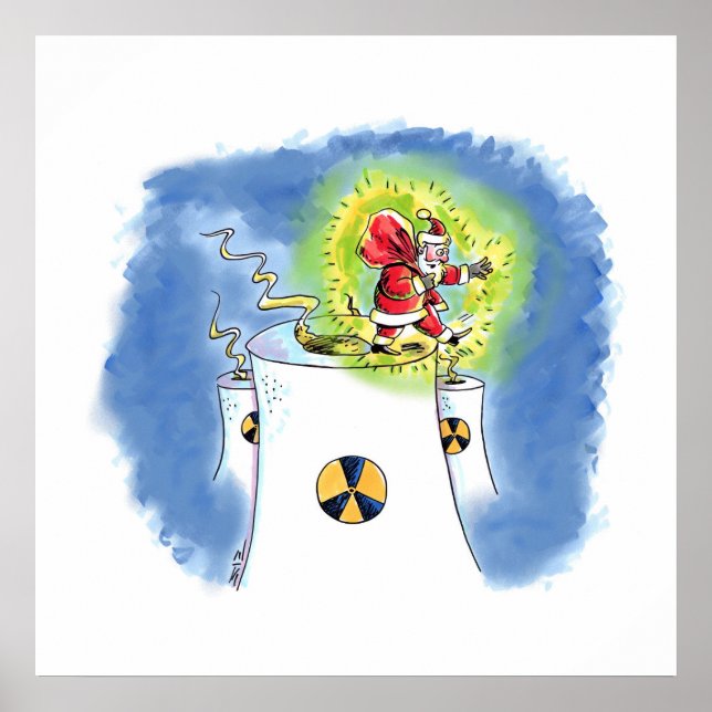 Póster Poster mate de Papá Noel desnudo (Frente)