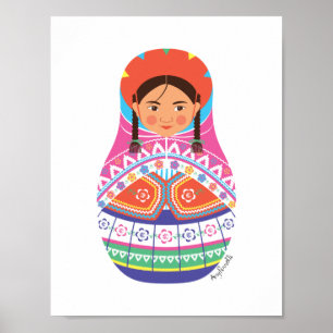 Póster Poster Matryoshka del Perú