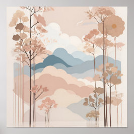 Póster Poster matt murale oil 