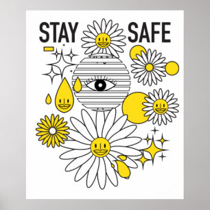 Póster Poster Matte Stay Safe 20"x24"