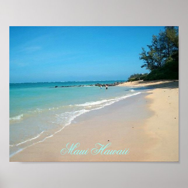 Póster Poster Maui Hawaii 10"x8" (Frente)