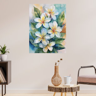 Póster Poster Maui White Plumeria