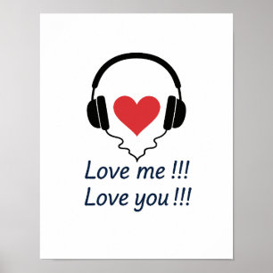 Póster poster me quiere y te ama