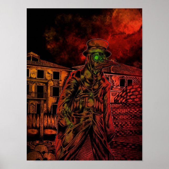 Póster Poster Médica de plaga (Frente)