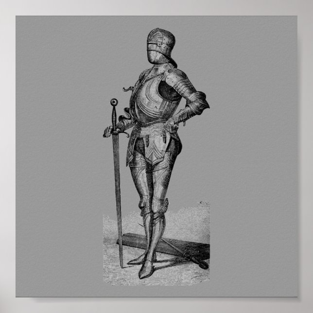 Póster Poster Medieval Knight (Frente)