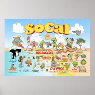 Póster Poster medio de SoCal