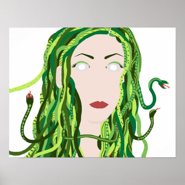 Póster poster Medusa de 20" x 16" (Frente)