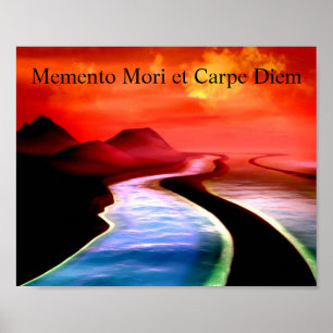 Póster Poster Memento Mori et Carpe Diem Scifi