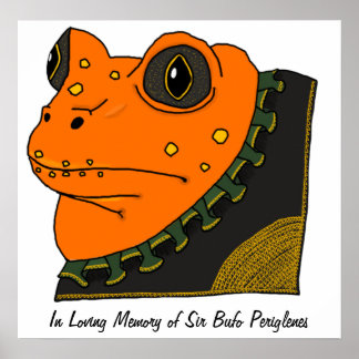 Póster Poster Memorial de la Toad Dorada
