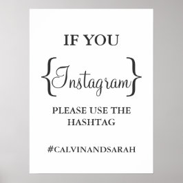 Póster Poster - Mensaje de Instagram