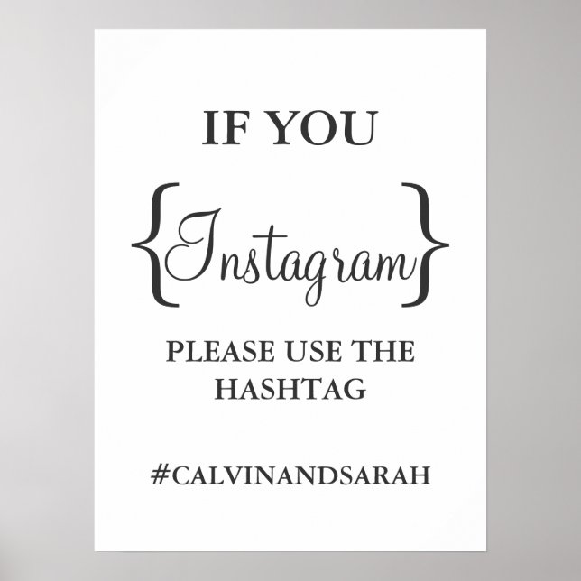 Póster Poster - Mensaje de Instagram (Frente)