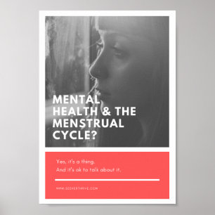 Póster Poster menstrual del lugar de trabajo de la salud