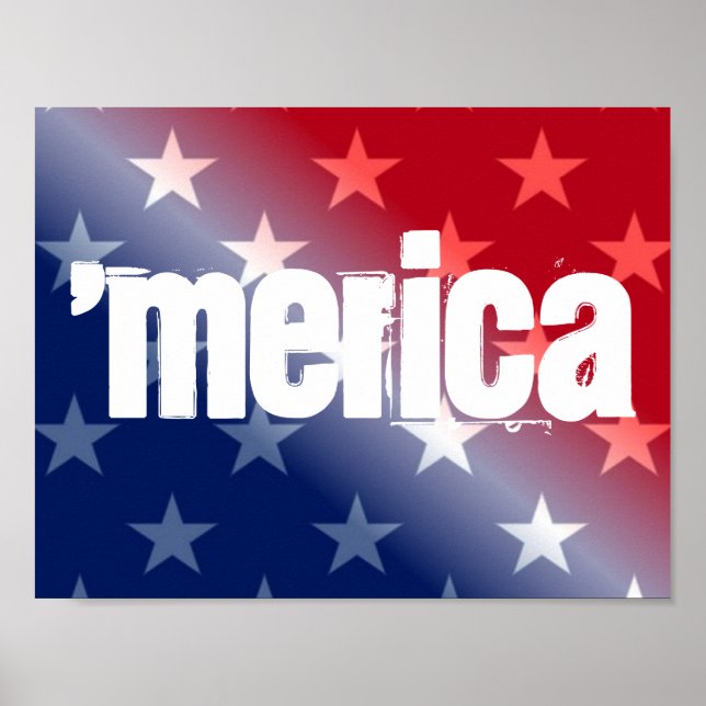 Póster poster 'Merica 11"x8.5" (Frente)