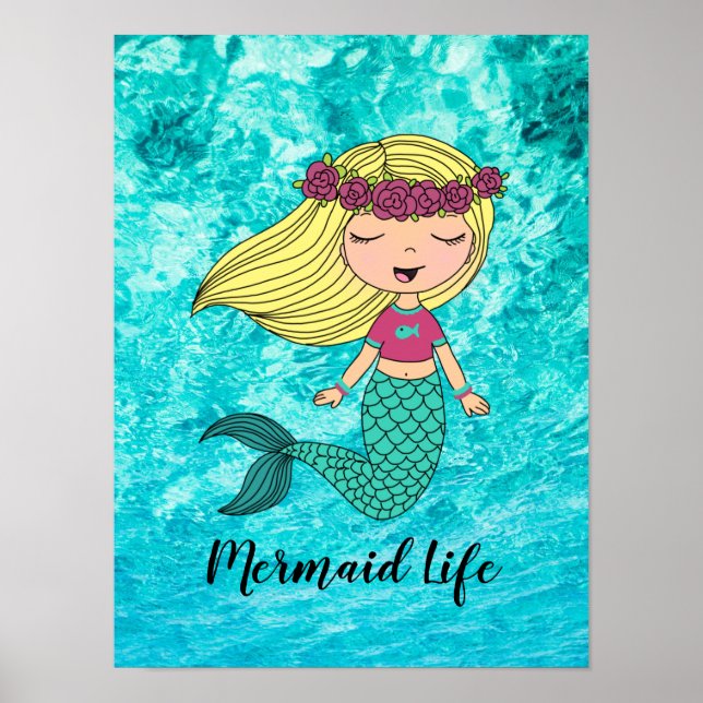 Póster Poster Mermaid Life (Frente)