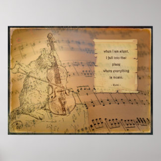 Póster Poster met gedicht Rumi