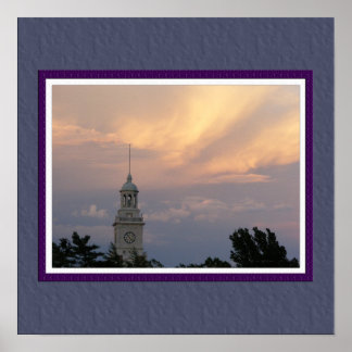 Póster Poster meteorológico tormentoso con correspondenci