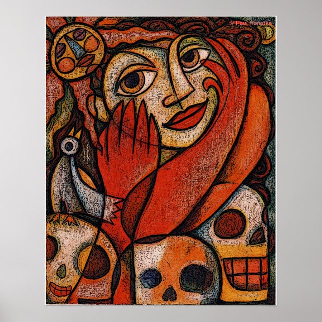 Póster Poster Mexicana (Día de los Muertos) (Frente)
