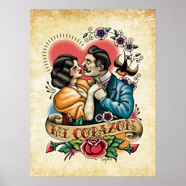 Póster poster "Mi Corazon" (Frente)