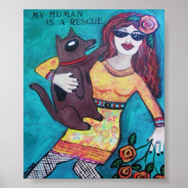 PÓSTER POSTER-MI HUMANO ES UN RESCATE (Frente)