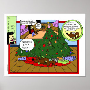 Póster Poster Midge "Christmas Tree Comic"