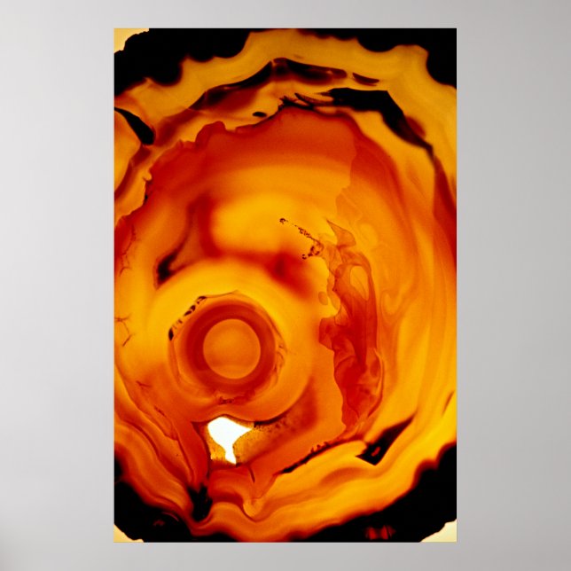 Póster Poster Mineral de Amber Fire Rock (Frente)