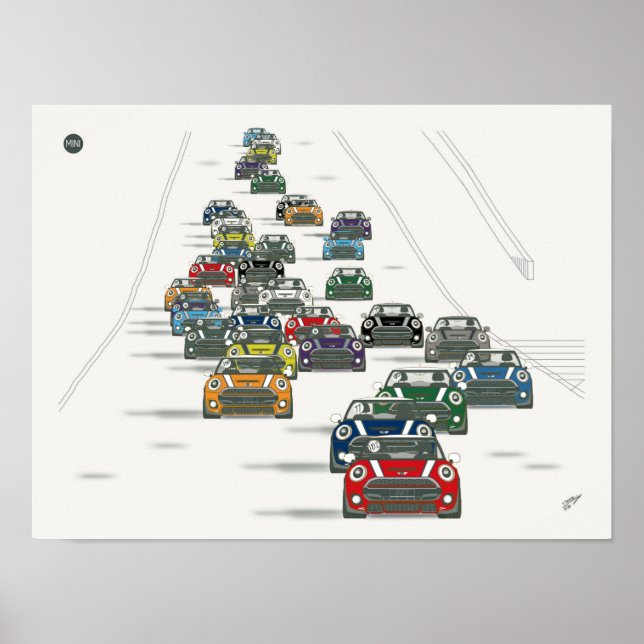 Póster Poster Mini Track Carreras 2 (Frente)