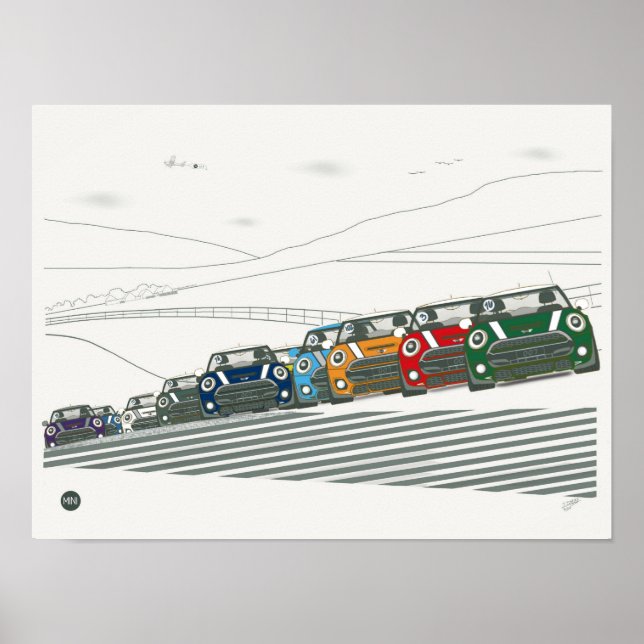 Póster Poster Mini Track Carreras 3 (Frente)