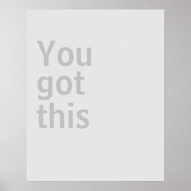 Póster poster minimalista (Frente)