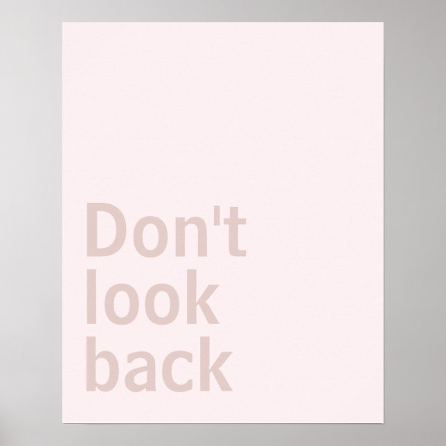 Póster poster minimalista (Frente)