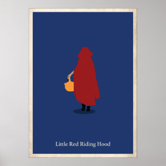 Póster Poster Minimalista de Caperucita Roja