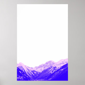 Póster Poster minimalista de montaña