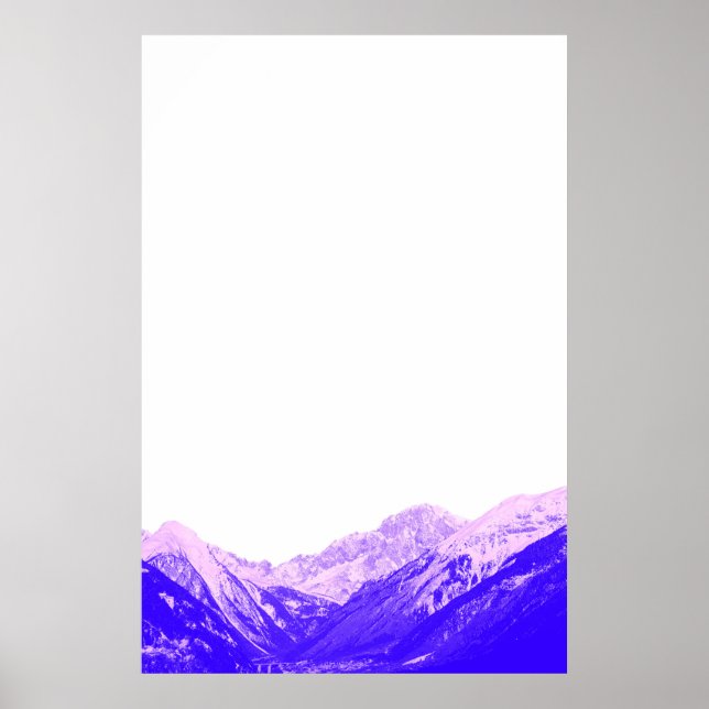 Póster Poster minimalista de montaña (Frente)