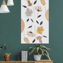 Poster Minimalista floral