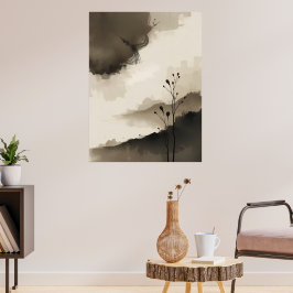 Póster Poster Minimalista japonés zen calma modernidad