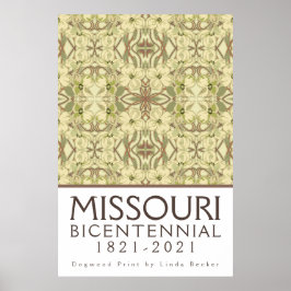 Póster Poster Missouri Bicentennial Dogwood