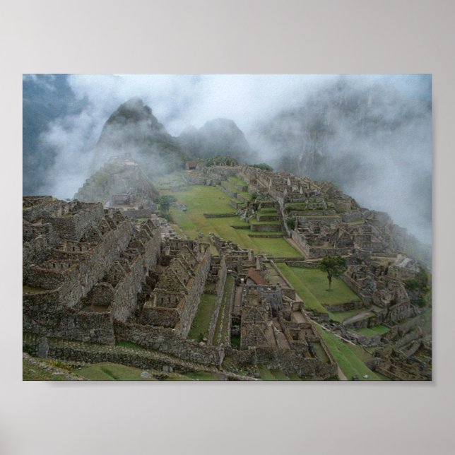 Póster poster "Misty Machu Picchu" 14x10,5 (Frente)