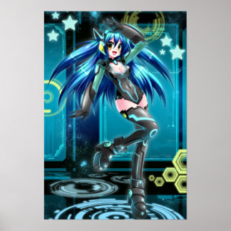 Póster POSTER Mizuki de la Red Anime del Reino Unido