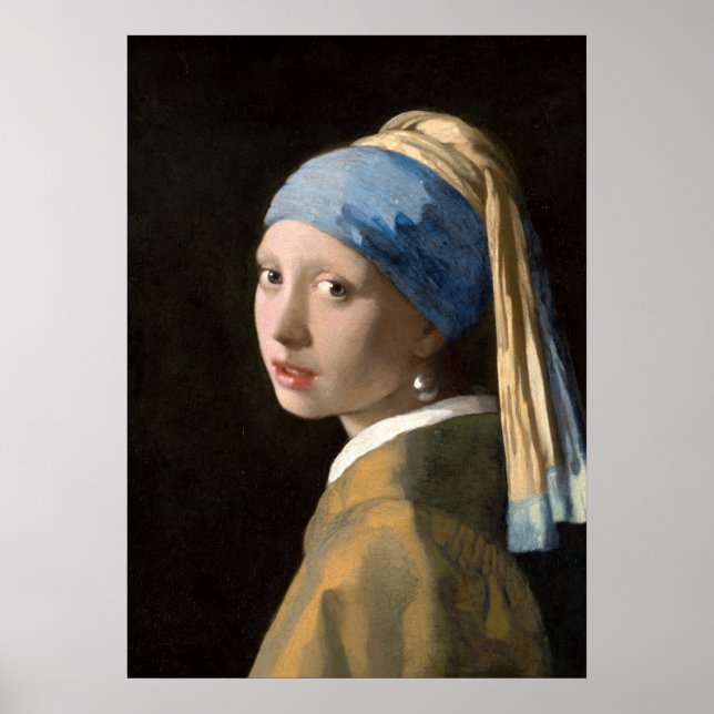 Póster Pôster Moça do Brinco de Pérola (Frente)