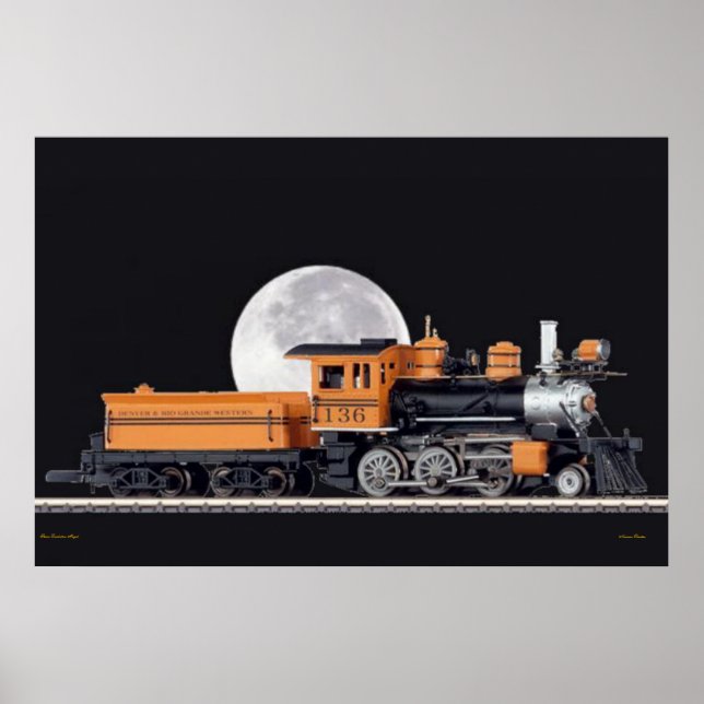 Póster Poster Mogule de Locomotora de Vapor (Frente)