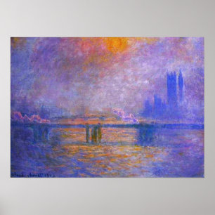 Póster Poster Monet Charing Cross Bridge
