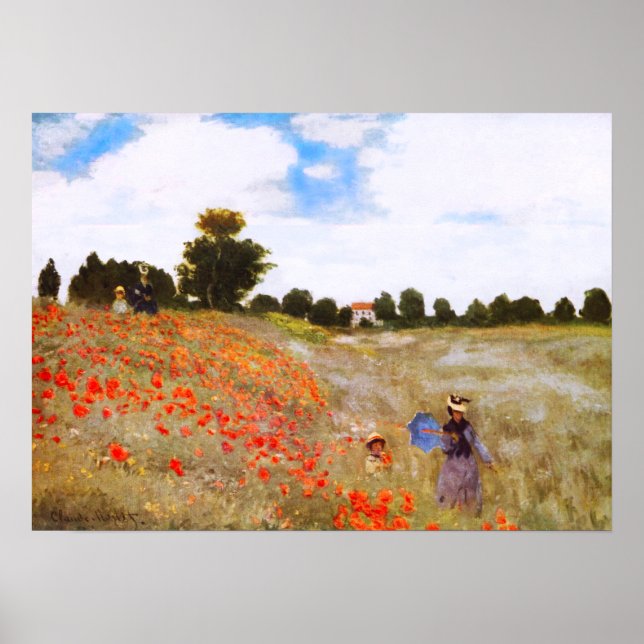 Póster Poster Monet Poppies (Frente)