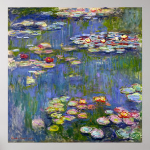 Póster Poster Monet Water Lilies 1916