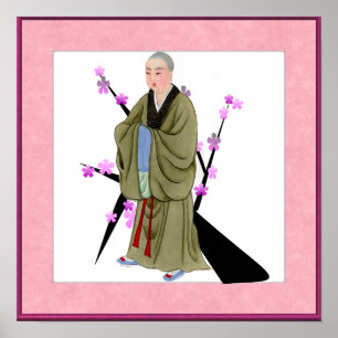 Póster Poster monje budista