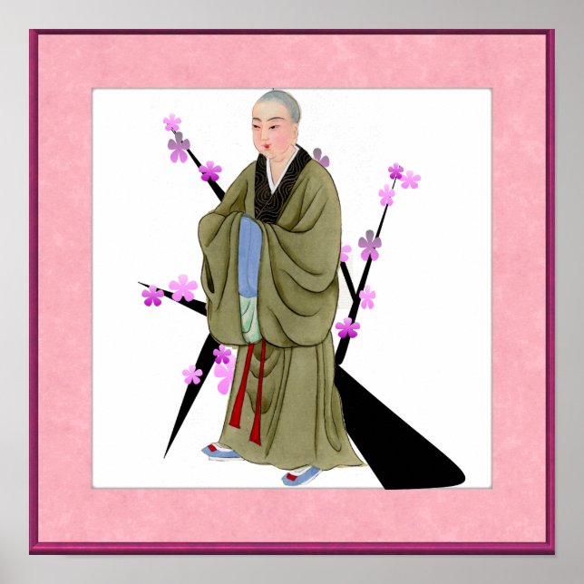 Póster Poster monje budista (Frente)